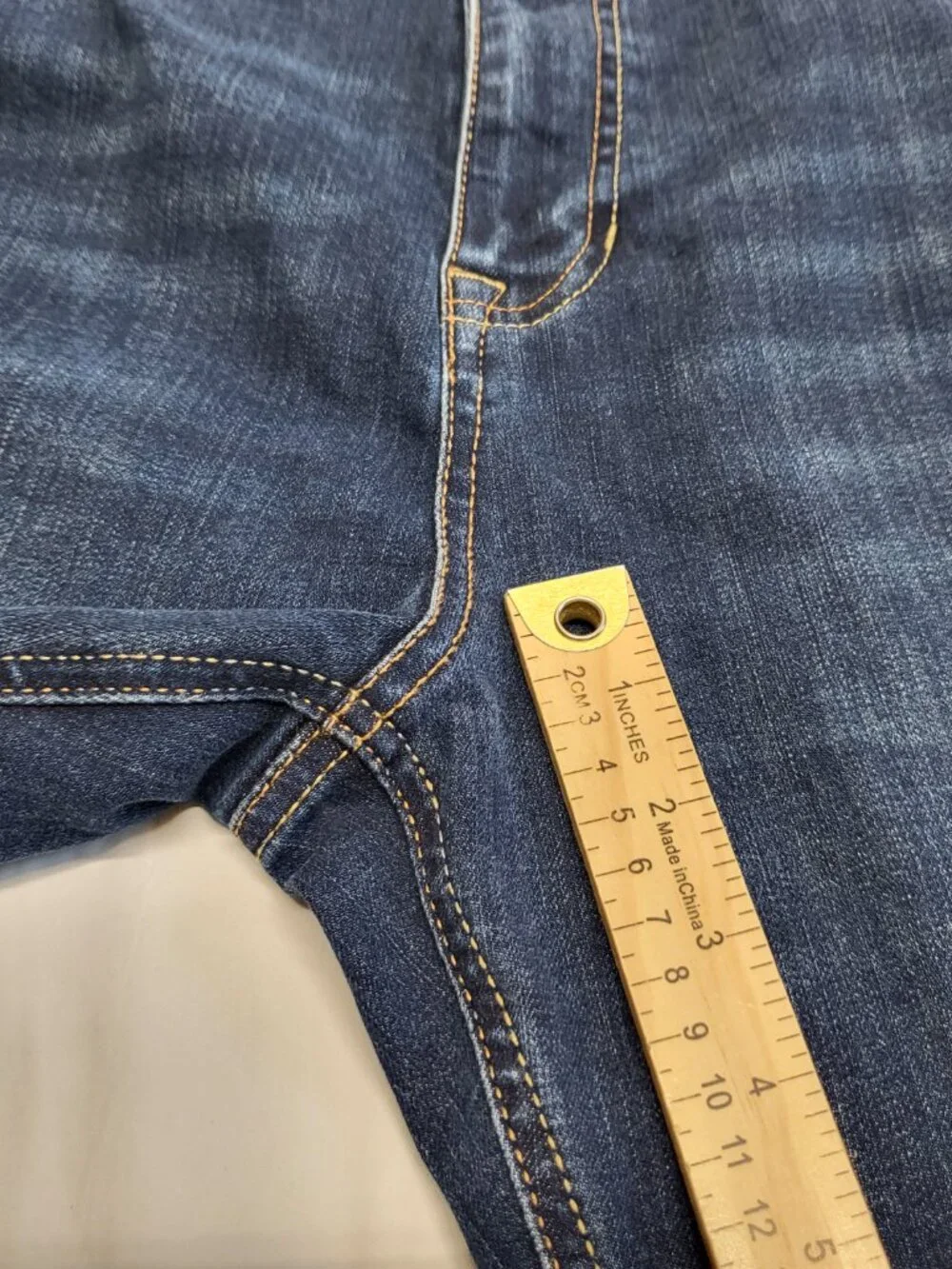 Seven7 Jeans Mens 38 X 32 Slim Straight Fit Premium Denim Pants Blue